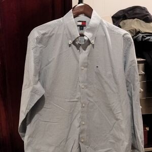 Tommy Hilfiger Light Blue Plaid Shirt